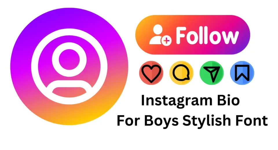 instagram bio for boys stylish font