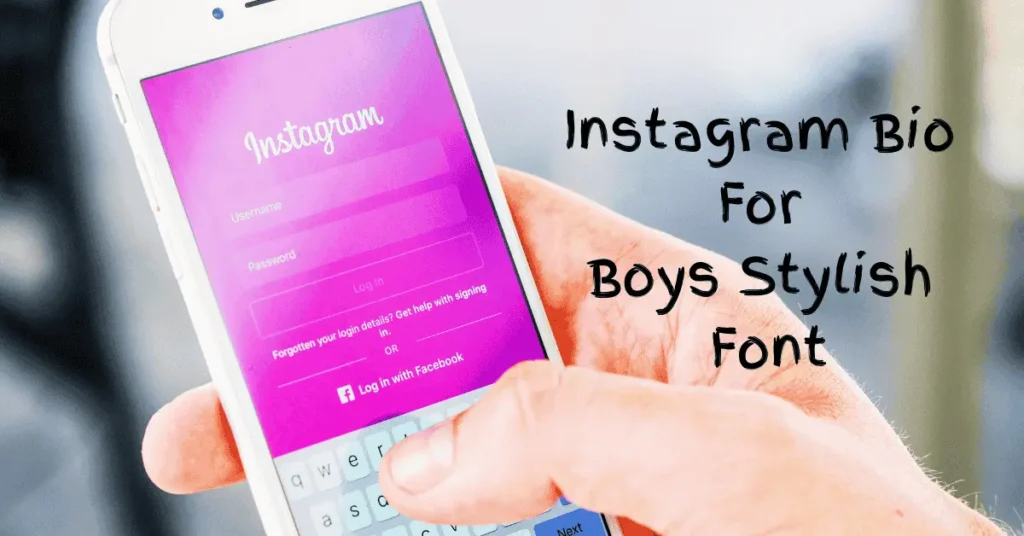 instagram bio for boys stylish font