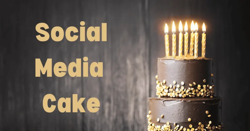 social media cake